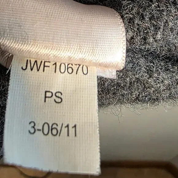 Merrell Merino Wool Sweater Dress M Gray Bubble Sleeve K5381 - Picture 8 of 9